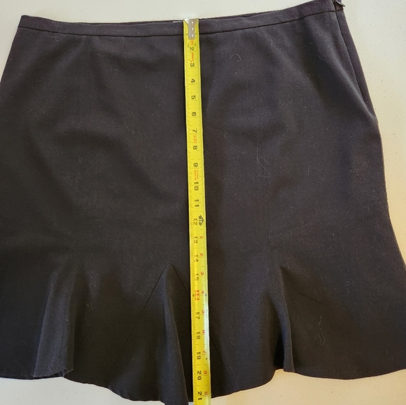 Rickis Black Flutter Pencil Skirt Office Minimalist High Waisted Rise Dressy - Picture 5 of 9